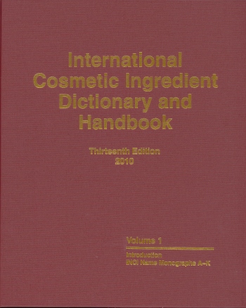 International cosmetic ingredients dictionary