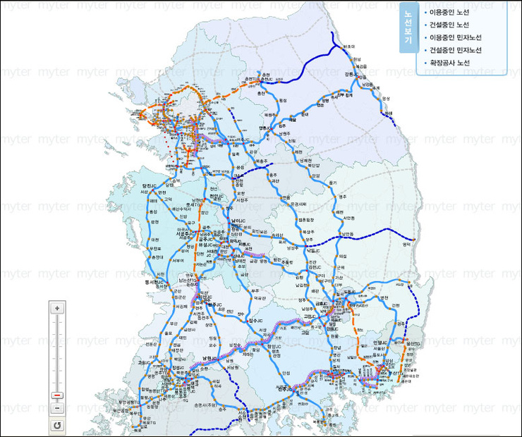 [전국고속도로지도] 플래시파일 확대축소 가능한 지도 네이버 블로그