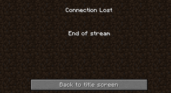 This Is The End Streaming 마인크래프트 End of stream 오류 해결법 : 네이버 블로그