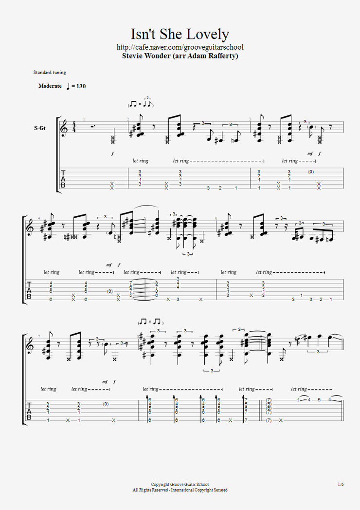 Isn T She Lovely Cifra Da musica (isn't she lovely). uym1f myz info