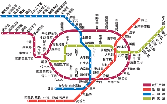 동경 지하철 도쿄 지하철 이해하기 도쿄지하철 노선도 한글 일본어 첨부 네이버 블로그
