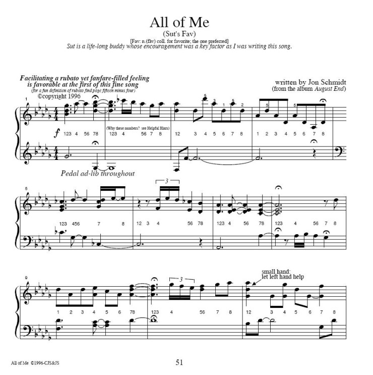 All Of Me Jon Schmidt Thepianoguys 악보 듣기 첨부 네이버 블로그