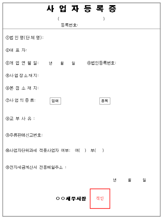 사업자등록번호 숫자구분(10자리, 000-00-0000)의 내용과 의미 : 네이버 블로그