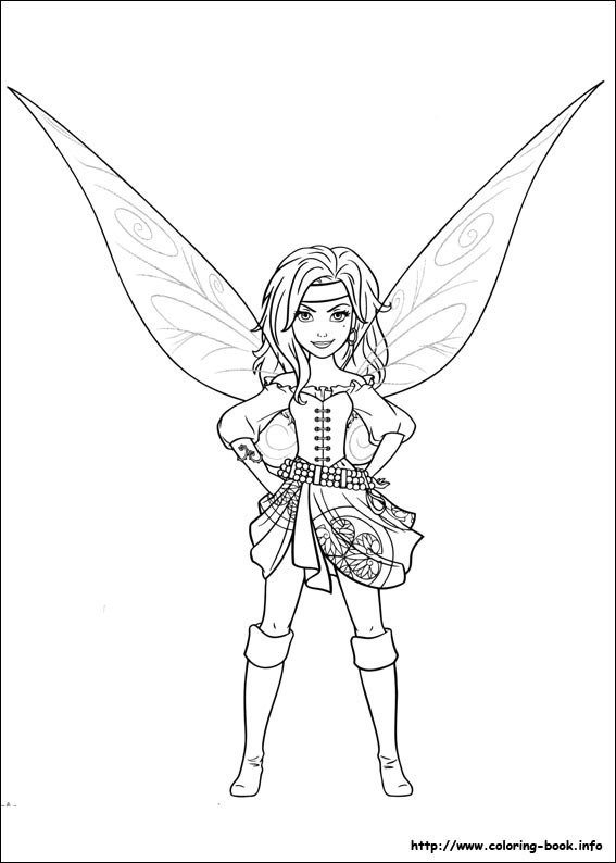 sabrina pirate fairy coloring pages - photo #47