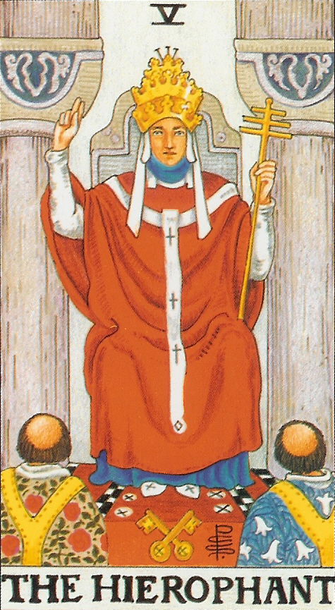 타로카드 배우기 5번 교황 The Hierophant 네이버 블로그