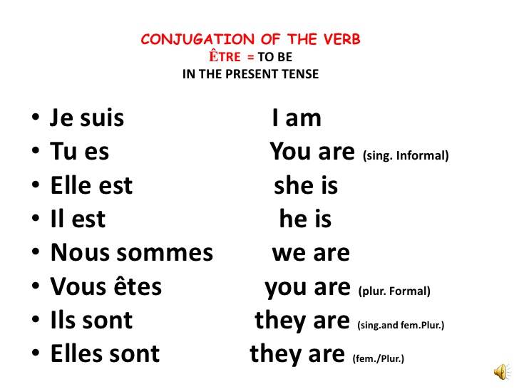 French Etre Verbs Worksheet