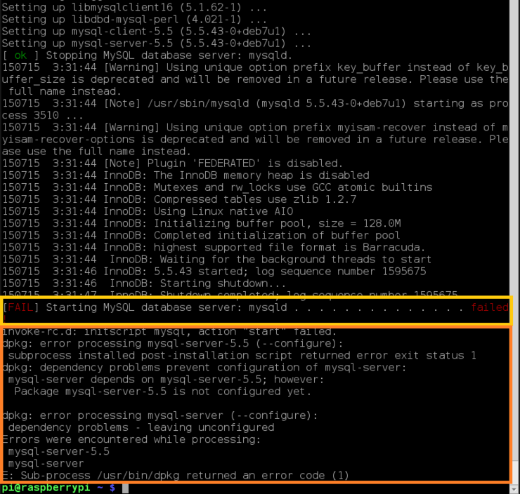 라즈베리파이 Apache2 Mysql 삭제 및 설치 재설치 네이버 블로그