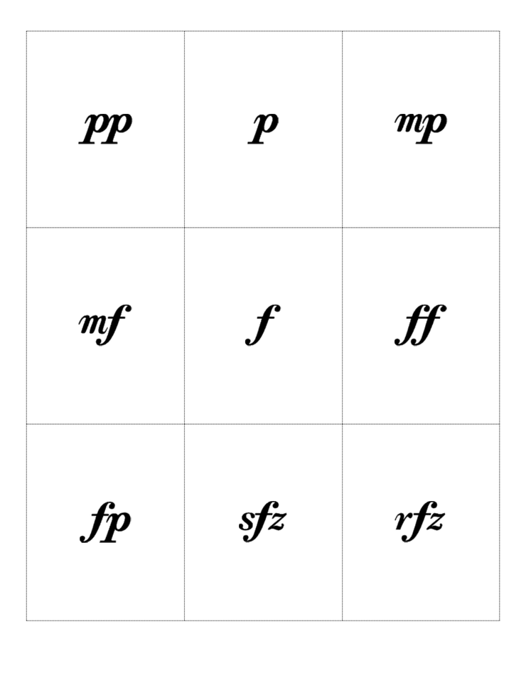 Printable Music Dynamics Flashcards Printable Templates printable-music-dynamics-flashcards-printable-templates