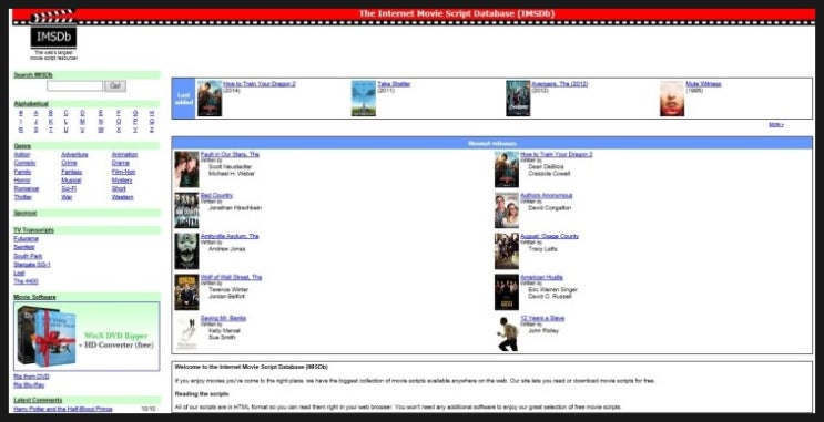 The Internet Movie Script Database Imsdb Induced Info Submitted 2 days ago by letscrashthisparadex. the internet movie script database imsdb induced info