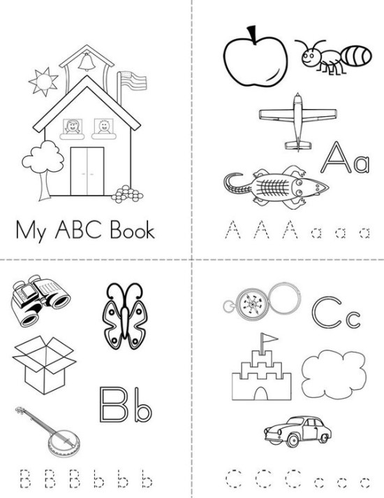 알파벳 ABC 미니북 만들기 파일 : 네이버 블로그