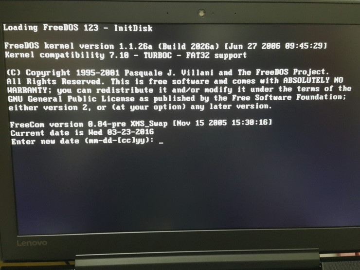 Free Dos 프리도스 윈도우 10 Usb 설치방법 레노버기준 네이버 블로그