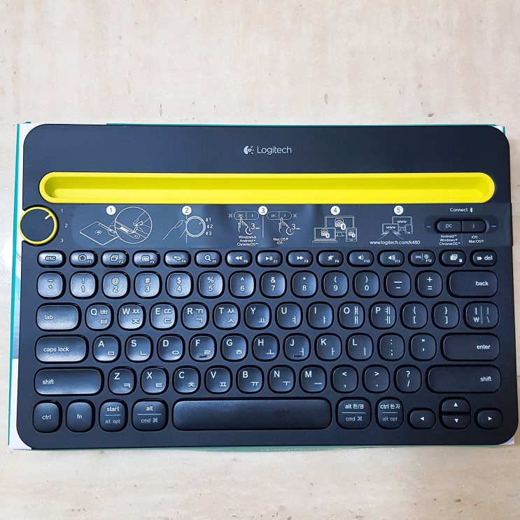 로지텍 K480 한영키 사용법 작동법 후기 동영상 있음 블루투스 키보드 추천 네이버 블로그