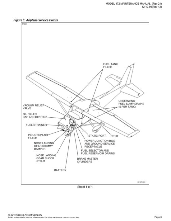 Cessna 172 Maitenance Manual (Rev 21)(한글 세스나 정비교범 )(12) , 120000(Rev