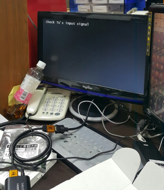 Hdmi 랜타입 리피터 에러메세지 Check The Tx Input Singal 대전 세종