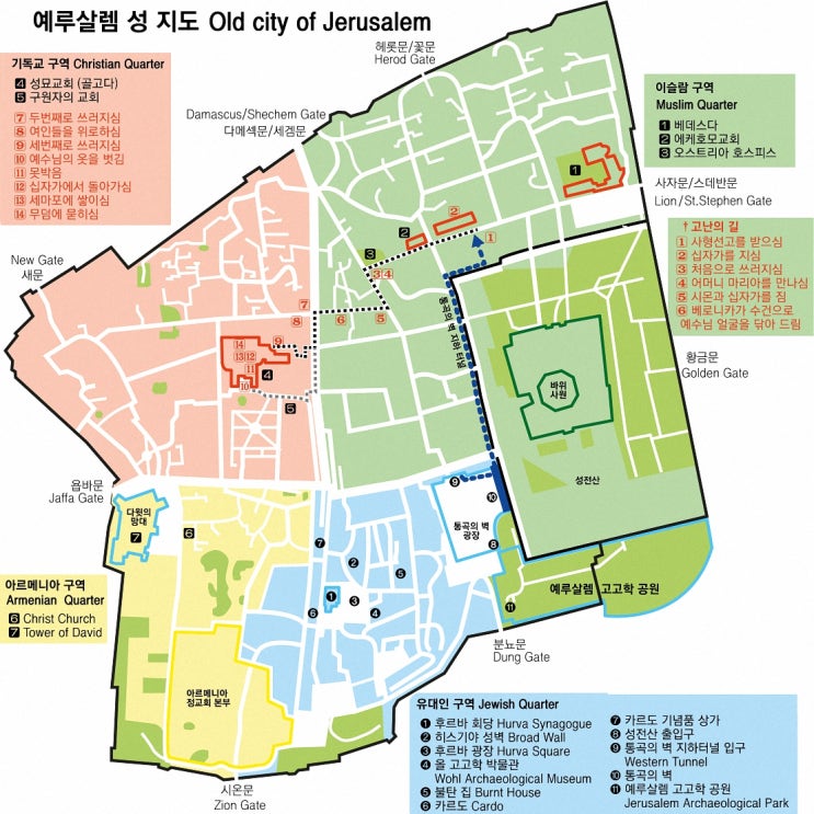 이스라엘 여행 준비 : 예루살렘(Jerusalem) 관광 정보 및 지도 : 네이버 블로그