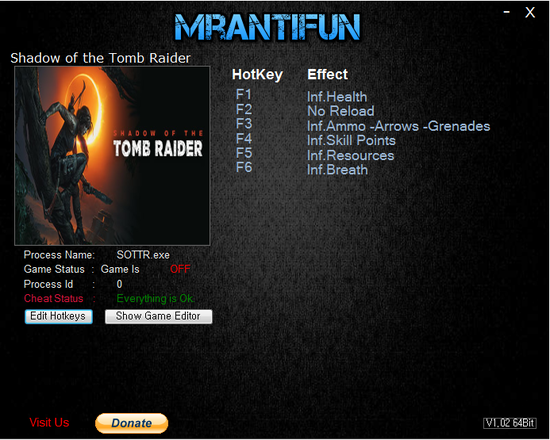 쉐도우 오브 더 툼레이더 트레이너 Shadow Of The Tomb Raider V1 0 Build 230 9 8 Trainer Mrantifun 네이버 블로그