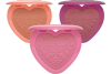 two faced blush heart