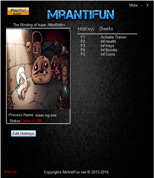 아이작의 번제 애프터버스 트레이너 The Binding Of Isaac Afterbirth V2018 10 05 4 Trainer Mrantifun 네이버 블로그