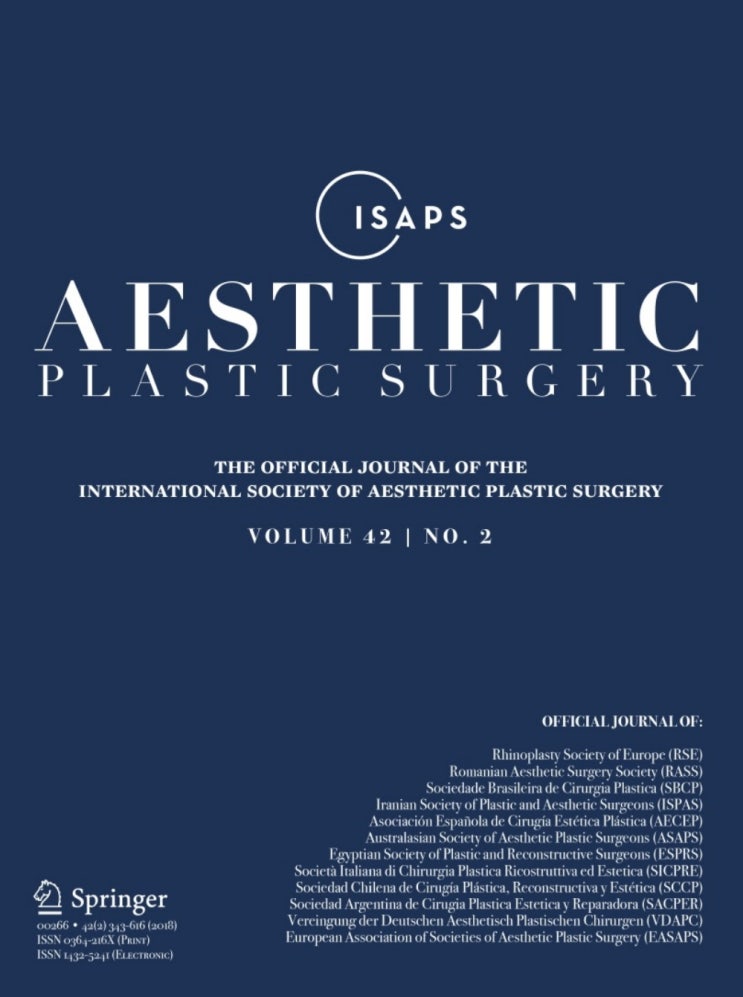 Aesthetic Plastic Surgery Journal(SCI) 편집위원(Editorial Board Member) 위촉