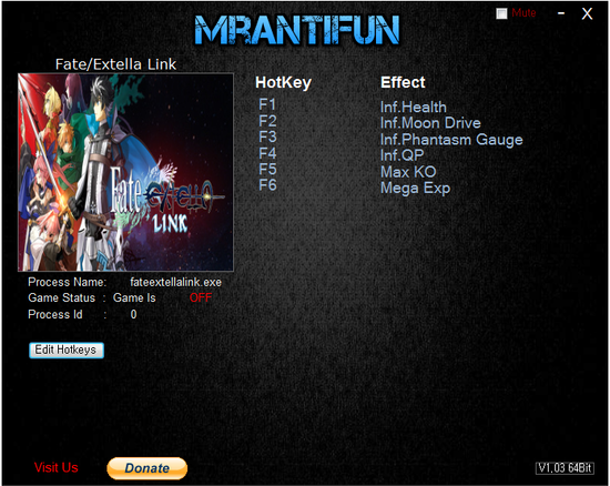 페이트 엑스텔라 링크 트레이너 Fate Extella Link V1 00 6 Trainer Mrantifun 네이버 블로그